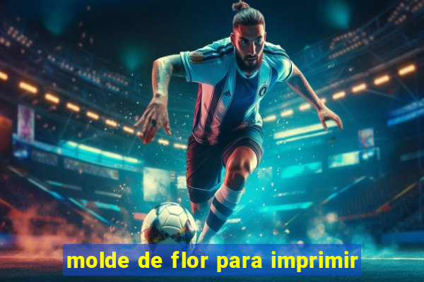 molde de flor para imprimir